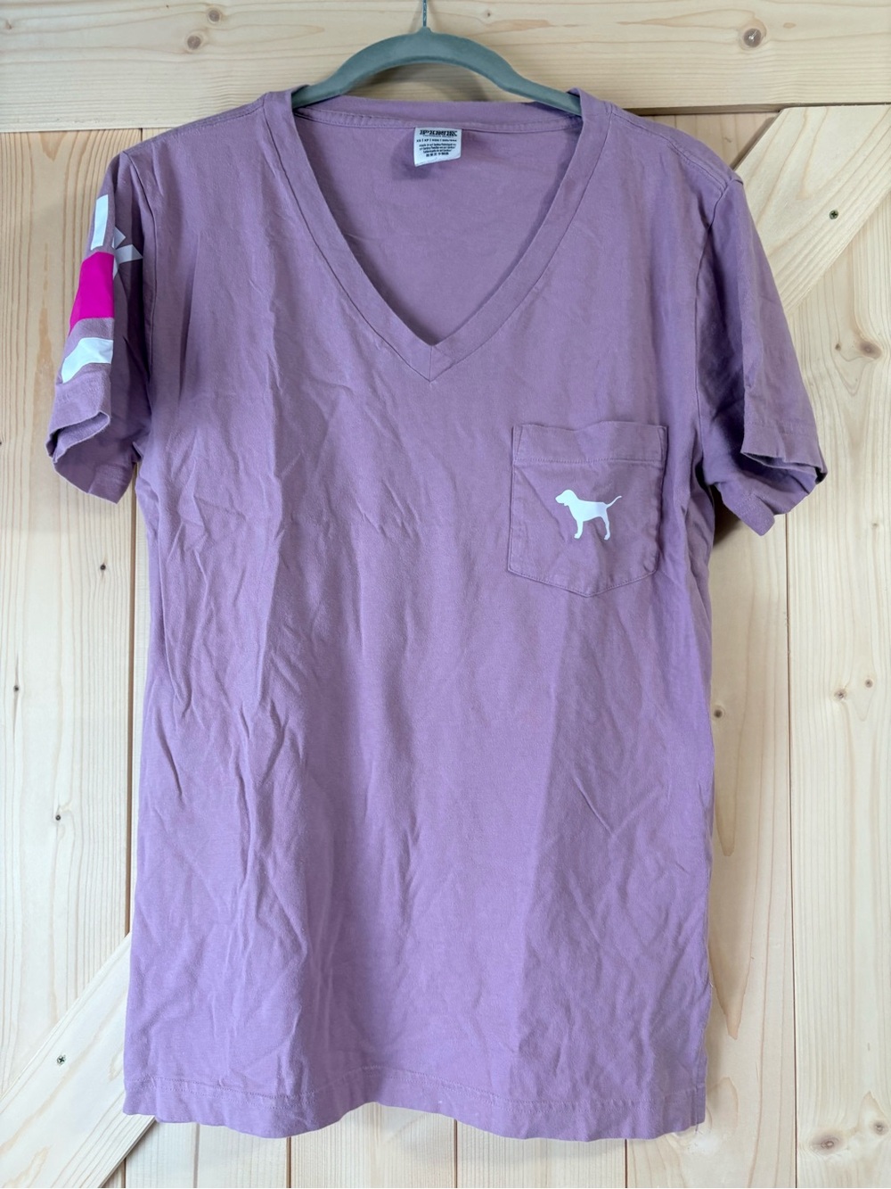 (VS) Pink v-neck tee